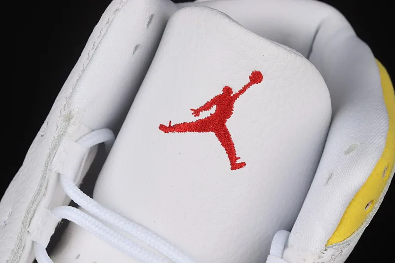 All categories Air Jordan Jordan series basketball shoes Air Jordan 13 G version Air Jordan AJ13 Retro AJ13 Joe 13 racing white and yellow 414571-167